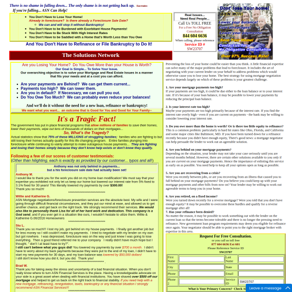 You Don't Have to Lose Your Home!