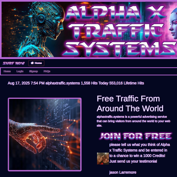 Great Surfing Traffic Exchange Site