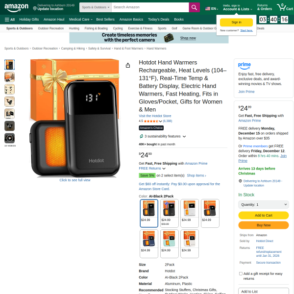 Hand Warmers Rechargeable