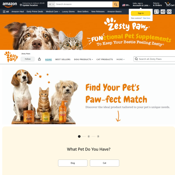 Zesty Paws Calming Chews for Dogs