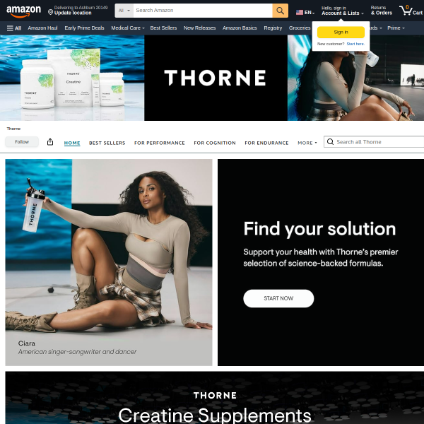 THORNE Creatine - Micronized Creatine Monohydrate Powder