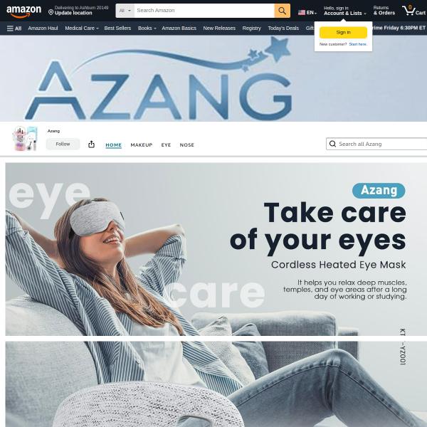 Heated Eye Mask - Cordless Eye Mask for Dry Eyes