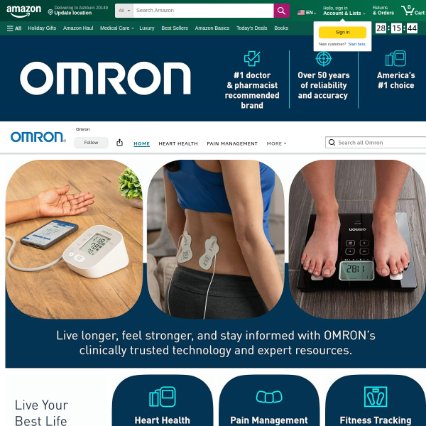 OMRON Platinum Blood Pressure Monitor for Home