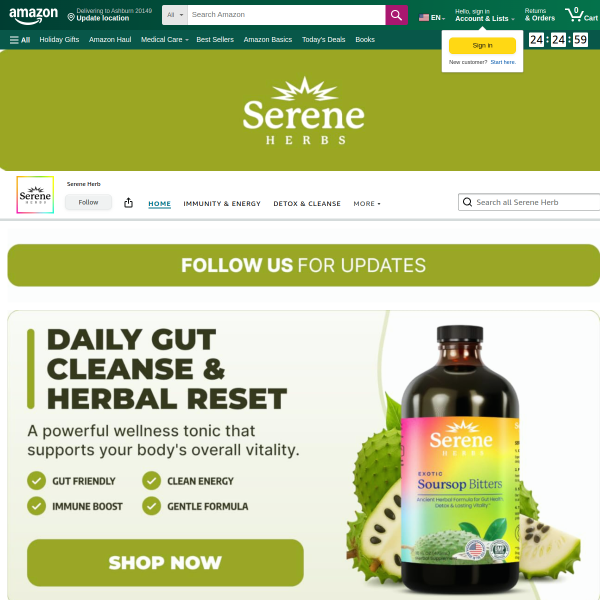 Serene Herbs - Soursop Bitters Liquid