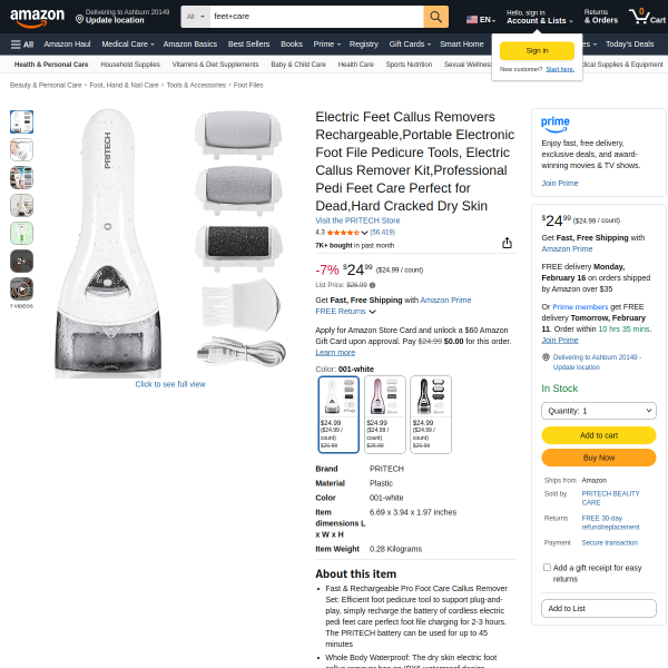 Electric Feet Callus Removers Rechargeable