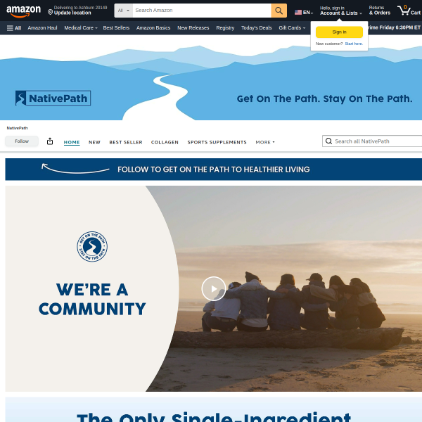 NativePath Bone Health Collagen Peptides