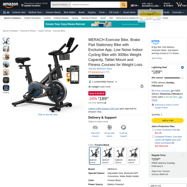 MERACH Exercise Bike