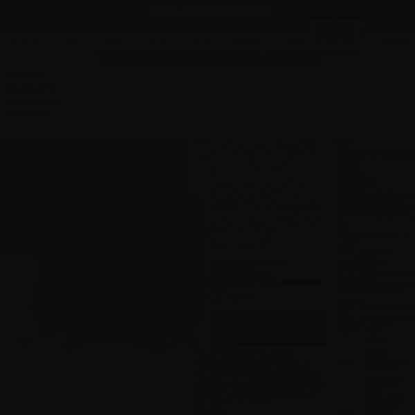 GLAMOUR BOUTIQUE 16 Flower Forever Heart Shape Box