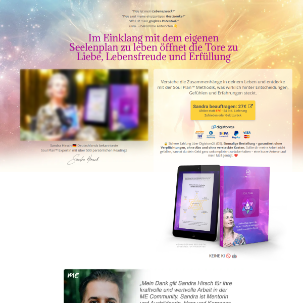 Seelenplan Report: 180 Tage Garantie, Lifetimeprovision E-books