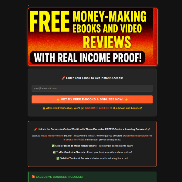 🚀 Unlock the Secrets to Online Wealth with These Exclusive FREE E-Books + Amazing Bonuses! 🚀
