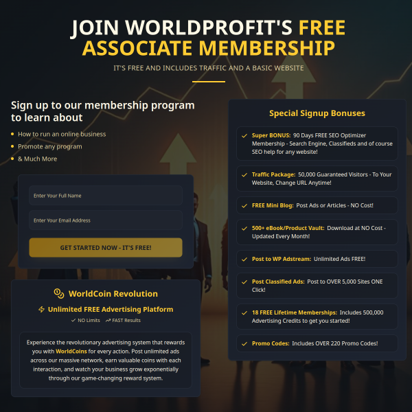 🌐 Start Your Online Business Free with Worldprofit.