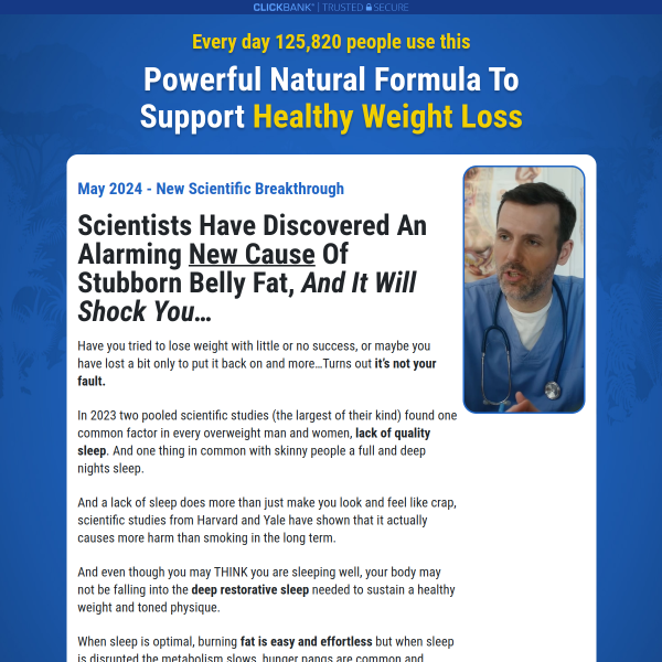 Powerful New Formula To Support Healthy Weight Loss