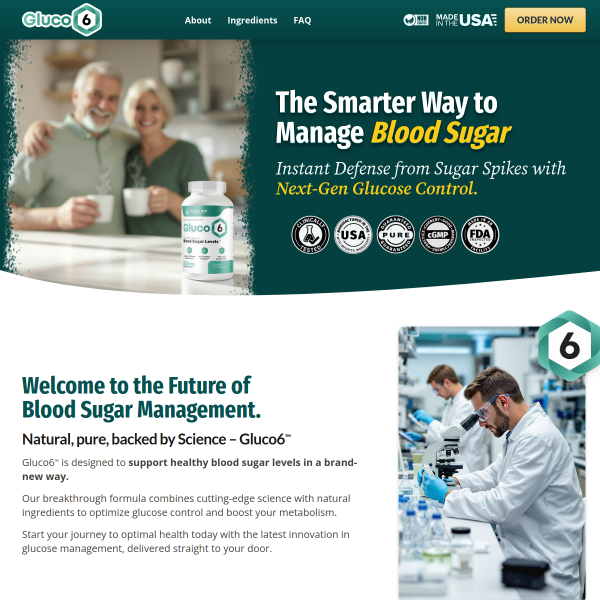 Gluco6: Natural Blood Sugar Support – Stabilize Glucose Fast!