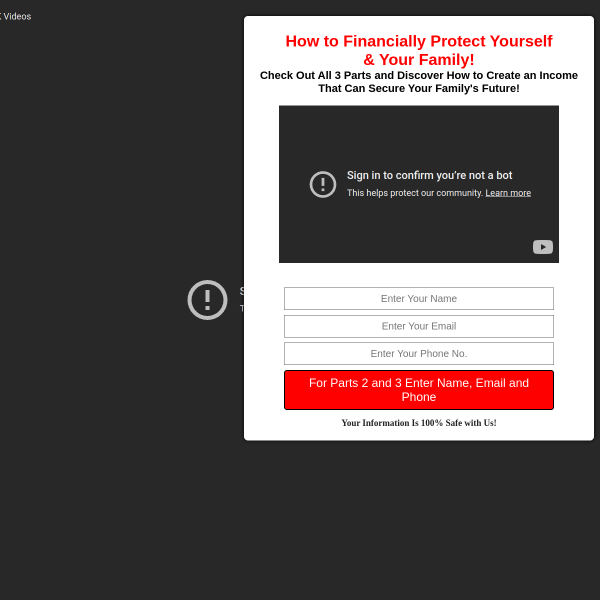 “Protect your family’s future — before it’s too late!”