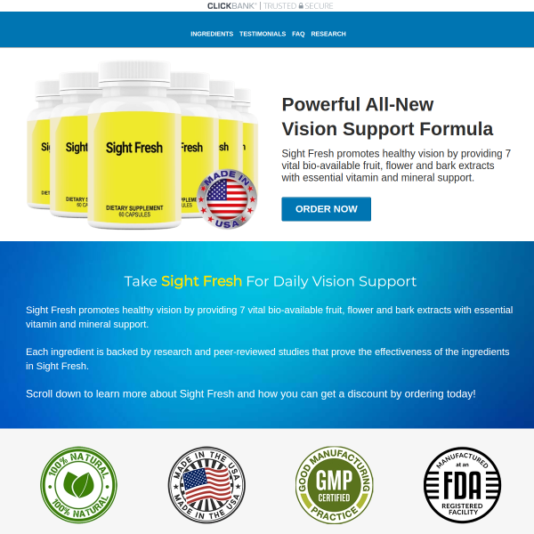 Powerful All-New  Vision Support Formula