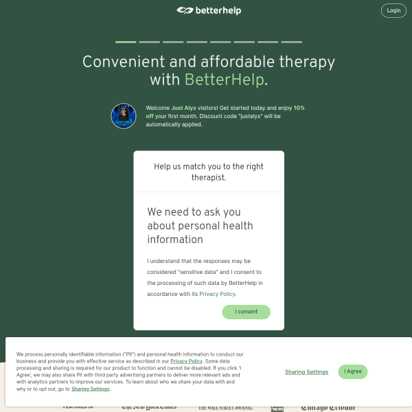 BETTERHELP: Get 10% Off Your First Month Using This Link!