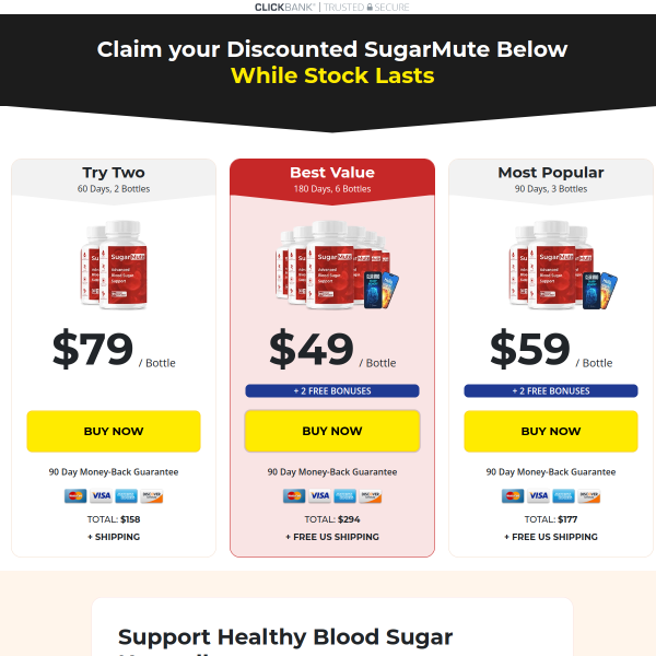 SugarMute - Advanced Blood Sugar Support