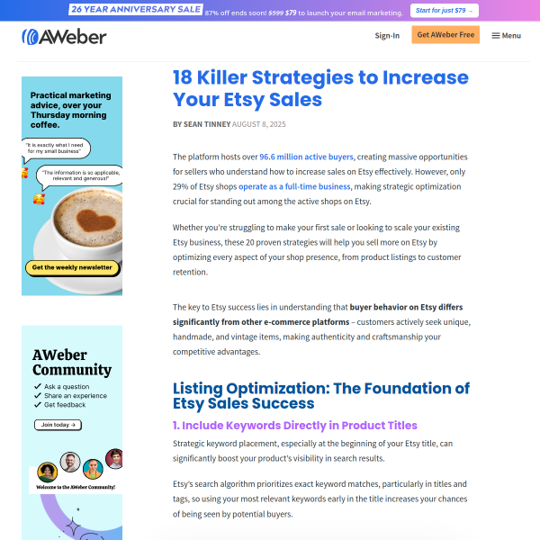 18 Strategies to Increase Your Etsy Sales