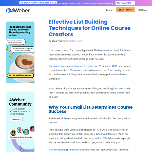 Effective List Building Techniques for Online Course Creators