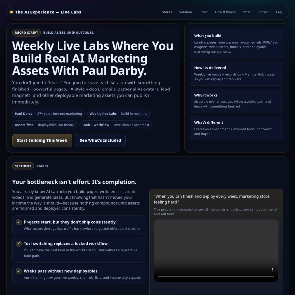 Build Real AI Marketing Assets