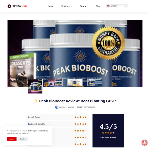 Peak BioBoost: Beat Bloating FAST!