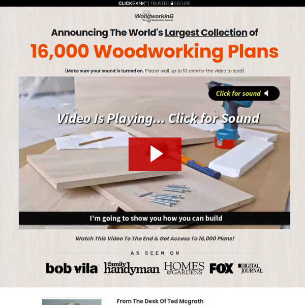 TedsWoodworking :: the world's most comprehensive collection of woodworking plans