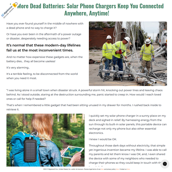 SOS Solar Phone Charger | No More Dead Batteries!