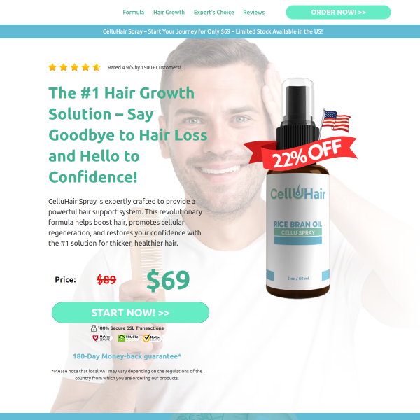 Thicker, Fuller Hair Starts Now Naturally Restore Confidence with CelluHair