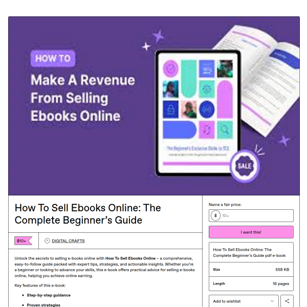 How To Sell Ebooks Online: The Complete Beginner’s Guide