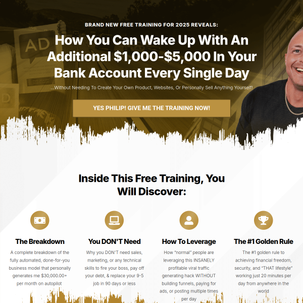 $1,000 – $5,000 A Day FREE Training