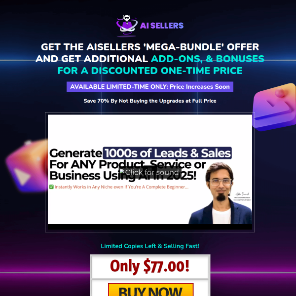 Win a FREE Copy of AISellers + $150 Credits & More