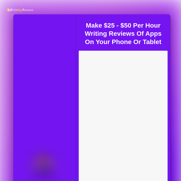 WriteAppReviews is a brand new 'Get Paid To Test Apps' offer