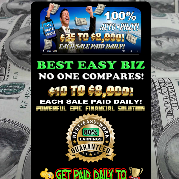 $5K+ Weeks! - Get Paid TODAY! - FREE Leads!