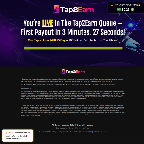 Your First Payout is in 3 Minutes, 27 Seconds!