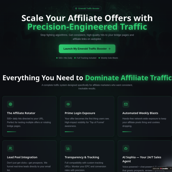 Traffic package to $$$$