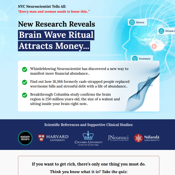 New Research Reveals Brain Wave Ritual Attracts Money :: Secret Formula to become Billionaire......