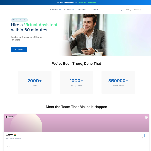 “Wishup: Hire Trained VAs, EAs, PAs & Bookkeepers in 60 Minutes”