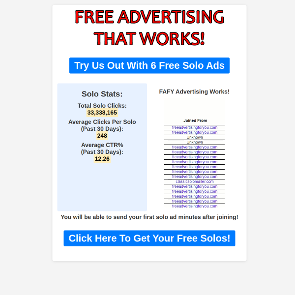 FREE ADVERTISING THAT WORKS!