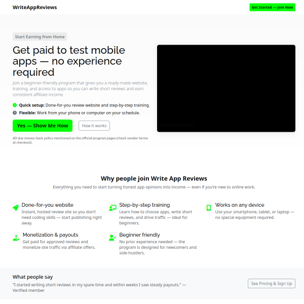 Make $25 - $50 Per Hour Writing Reviews Of Apps On Your Phone Or Tablet... Do Anywhere, Anytime.....