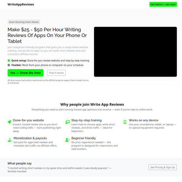 Make $25 - $50 Per Hour Writing Reviews Of Apps On Your Phone Or Tablet... Do Anywhere, Anytime.....