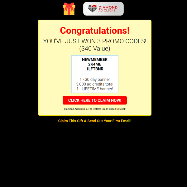 GREAT! You Won NEW Promo Codes