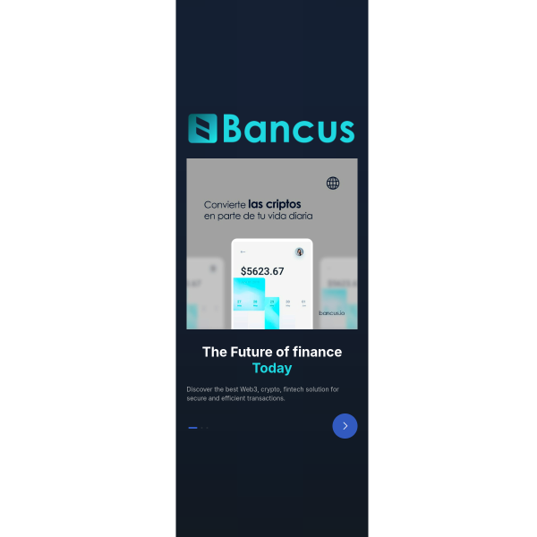 Get your BANCUS Cryptocurrency Debit Card. Available in all countries and no KYC verification