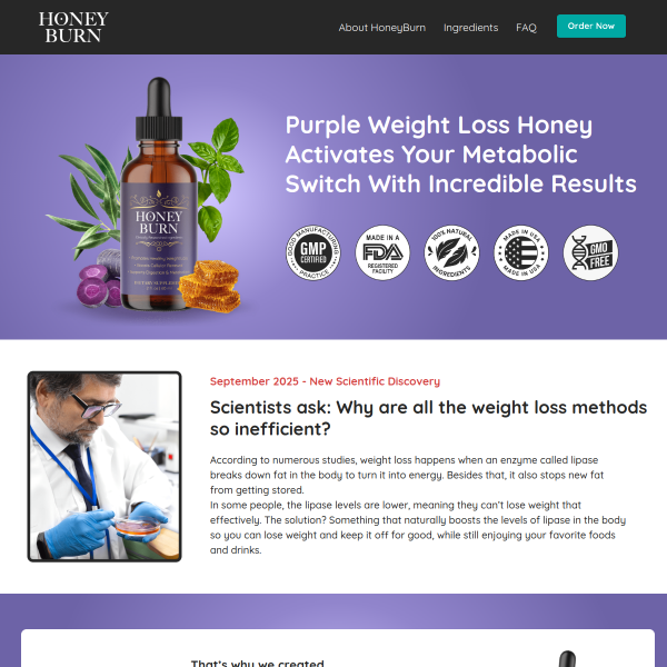 “Honey Burn — Support Healthy Weight & Digestive Balance Naturally”