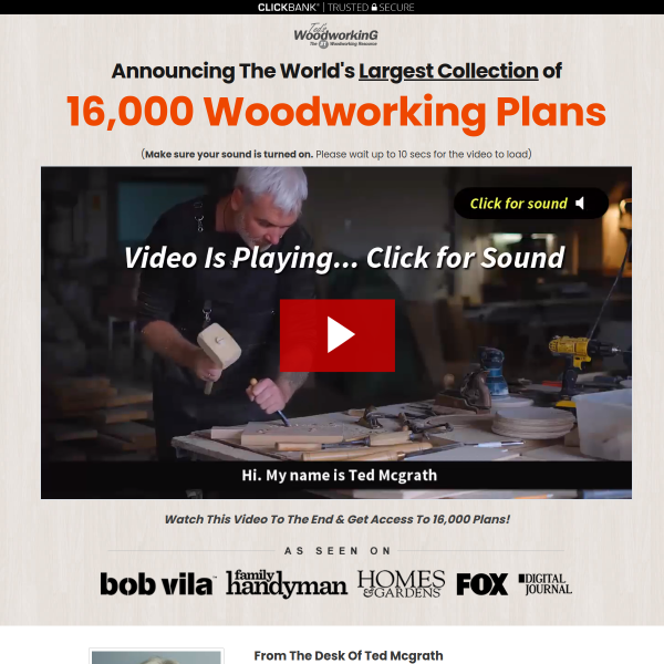 Get 50 Free Woodworking Plans.