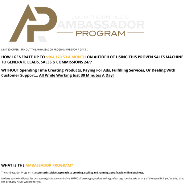 The most profitable funnel online…