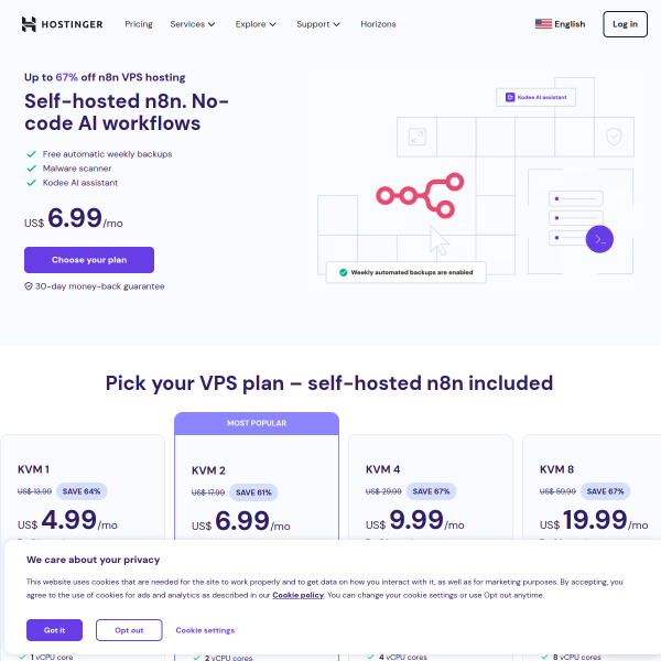 Hostinger  Web Hosting Services