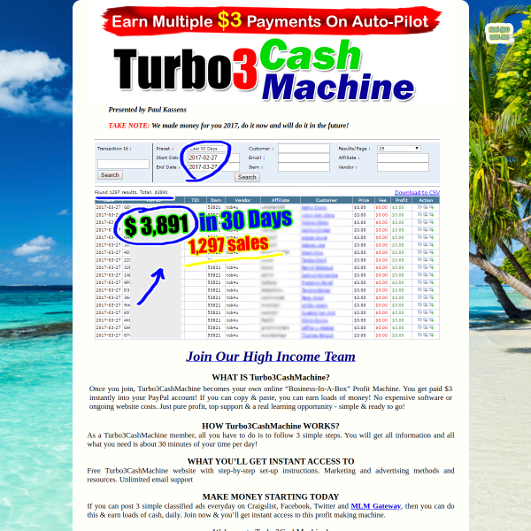 New Turbo Income System