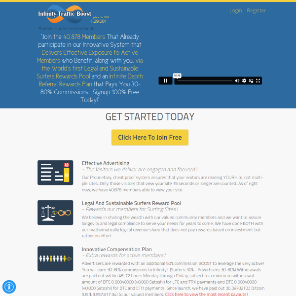 Join The World's Largest Bitcoin Traffic Exchange