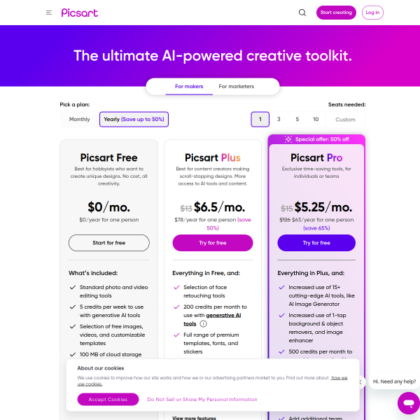The ultimate AI-powered creative toolkits