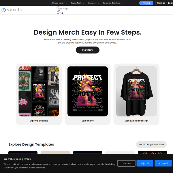 Design merch easy in few steps.